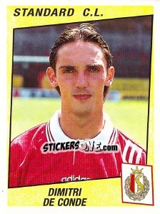 Sticker Dimitri De Conde - Football Belgium 1996-1997 - Panini