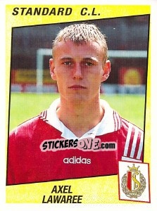 Sticker Axel Lawaree - Football Belgium 1996-1997 - Panini