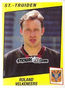 Sticker Roland Velkeneers - Football Belgium 1996-1997 - Panini