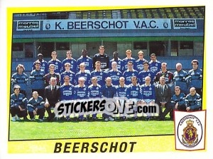 Sticker Beerschoot (Elftal-Equipe) - Football Belgium 1996-1997 - Panini