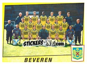 Sticker Beveren (Elftal-Equipe) - Football Belgium 1996-1997 - Panini
