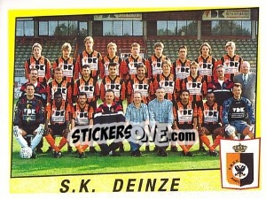 Sticker S.K. Deinze (Elftal-Equipe) - Football Belgium 1996-1997 - Panini