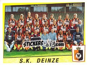 Sticker S.K. Deinze (Elftal-Equipe) - Football Belgium 1996-1997 n. 353 - Panini