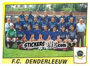 Sticker F.C. Denderleeuw (Elftal-Equipe)