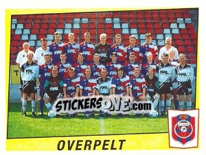 Sticker Overpelt (Elftal-Equipe) - Football Belgium 1996-1997 n. 366 - Panini