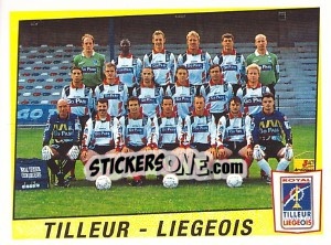 Sticker Tilleur-Liegeois (Elftal-Equipe) - Football Belgium 1996-1997 - Panini