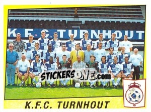 Sticker K.F.C. Turnhout (Elftal-Equipe) - Football Belgium 1996-1997 n. 371 - Panini