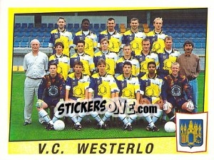 Sticker V.C. Westerlo (Elftal-Equipe) - Football Belgium 1996-1997 n. 375 - Panini