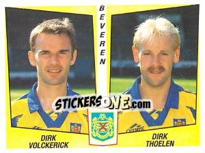 Sticker Dirk Volckerick / Dirk Thoelen - Football Belgium 1996-1997 n. 384 - Panini