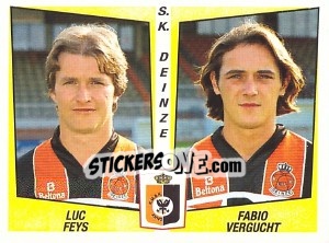 Cromo Luc Feys / Fabio Vergucht - Football Belgium 1996-1997 - Panini