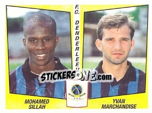Sticker Mohamed Sillah / Yvan Marchandise - Football Belgium 1996-1997 n. 396 - Panini