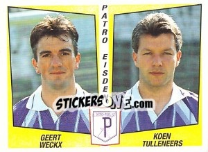 Figurina Geert Weckx / Koen Tulleneers - Football Belgium 1996-1997 n. 402 - Panini