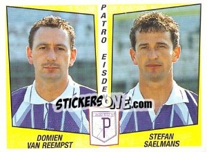 Cromo Domien van Reempst / Stefan Saelmans - Football Belgium 1996-1997 - Panini
