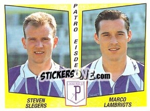 Figurina Steven Slegers / Marco Lambrigts - Football Belgium 1996-1997 n. 404 - Panini