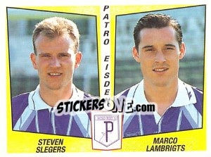 Cromo Steven Slegers / Marco Lambrigts - Football Belgium 1996-1997 - Panini