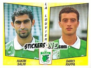 Cromo Hakim Salhi / Dario Rappa - Football Belgium 1996-1997 - Panini