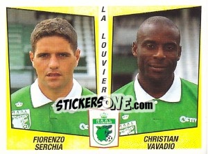 Sticker Florenzo Serchia / Christian Vavadio - Football Belgium 1996-1997 n. 428 - Panini