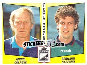 Cromo Andre Colasse / Bernard Gaspard - Football Belgium 1996-1997 - Panini