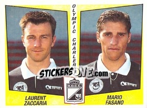 Figurina Laurent Zaccaria / Mario Fasano - Football Belgium 1996-1997 - Panini