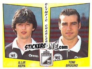 Figurina Illir Kepa / Toni Brogno - Football Belgium 1996-1997 n. 434 - Panini
