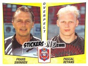 Sticker Frans Swinnen - Pascal Reyans - Football Belgium 1996-1997 - Panini