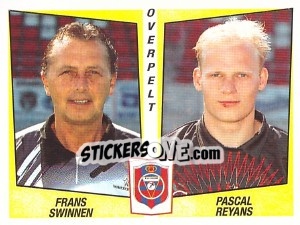 Sticker Frans Swinnen / Pascal Reyans - Football Belgium 1996-1997 n. 442 - Panini