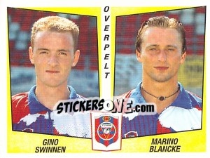 Sticker Gino Swinnen / Marino Blancke - Football Belgium 1996-1997 - Panini