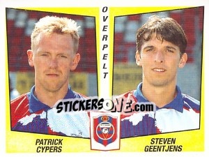 Sticker Patrick Cypers / Steven Geentjens - Football Belgium 1996-1997 n. 445 - Panini
