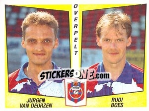 Cromo Jurgen Van Deurzen / Rudy Boes - Football Belgium 1996-1997 - Panini