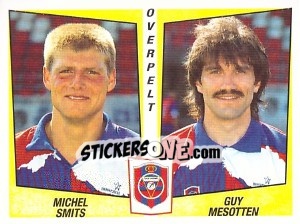 Figurina Michel Smits / Guy Mesotten - Football Belgium 1996-1997 n. 447 - Panini