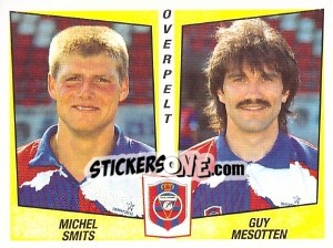 Figurina Michel Smits / Guy Mesotten - Football Belgium 1996-1997 - Panini