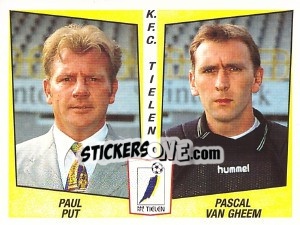 Sticker Paul Put / Pascal van Gheem - Football Belgium 1996-1997 - Panini