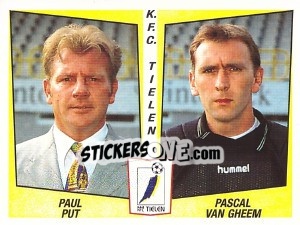 Sticker Paul Put / Pascal van Gheem - Football Belgium 1996-1997 n. 448 - Panini