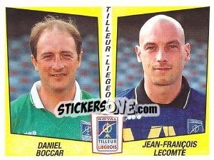 Figurina Daniel Boccar / Jean-François Lecomte - Football Belgium 1996-1997 - Panini