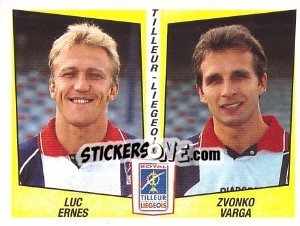 Cromo Luc Ernes / Zvonko Varga - Football Belgium 1996-1997 - Panini