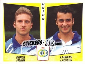 Figurina Didier Fierin / Laurens Laevers - Football Belgium 1996-1997 n. 467 - Panini