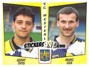 Figurina Geert Thys / Marc Cox - Football Belgium 1996-1997 n. 479 - Panini