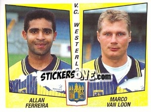 Figurina Allan Ferreira / Marco Van Loon - Football Belgium 1996-1997 - Panini