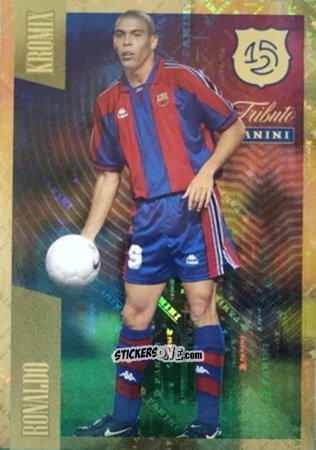 Sticker Ronaldo Luis Nazario - Tributo FC Barcelona 1899-2024
 n. K82 - Panini