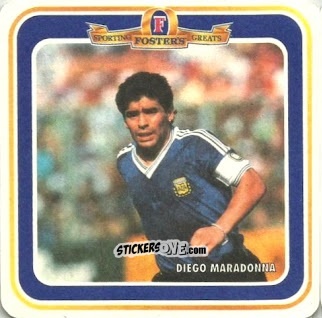 Figurina Diego Maradona - Sporting Greats Fosters 1994
 n. 3 - Sporting Greats Fosters