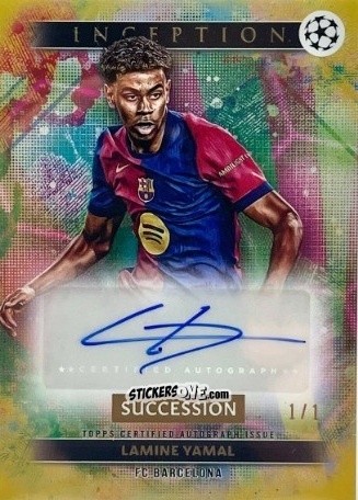Cromo Lamine Yamal - Inception UEFA Club Competitions 2024-2025
 n. SAV-LY - Topps