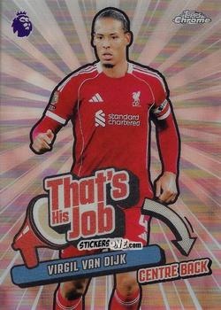 Sticker Virgil van Dijk - Chrome Premier League 2025-2026 n. THJ-12 - Topps
