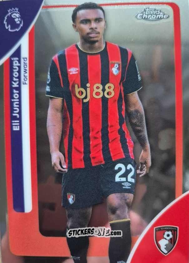 Cromo Eli Junior Kroupi - Chrome Premier League 2025-2026 n. 7 - Topps