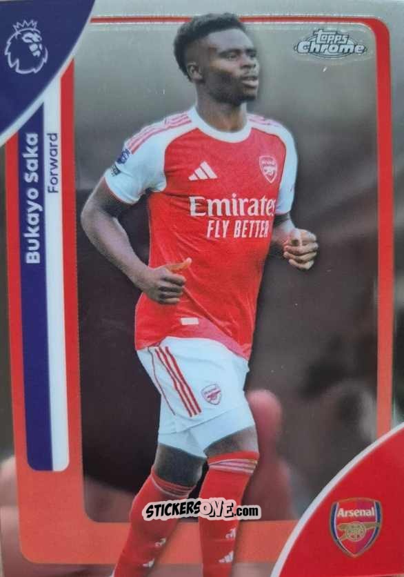 Sticker Bukayo Saka - Chrome Premier League 2025-2026 n. 13 - Topps
