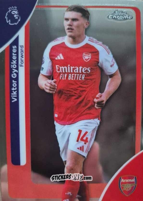 Figurina Viktor Gyökeres - Chrome Premier League 2025-2026 n. 15 - Topps
