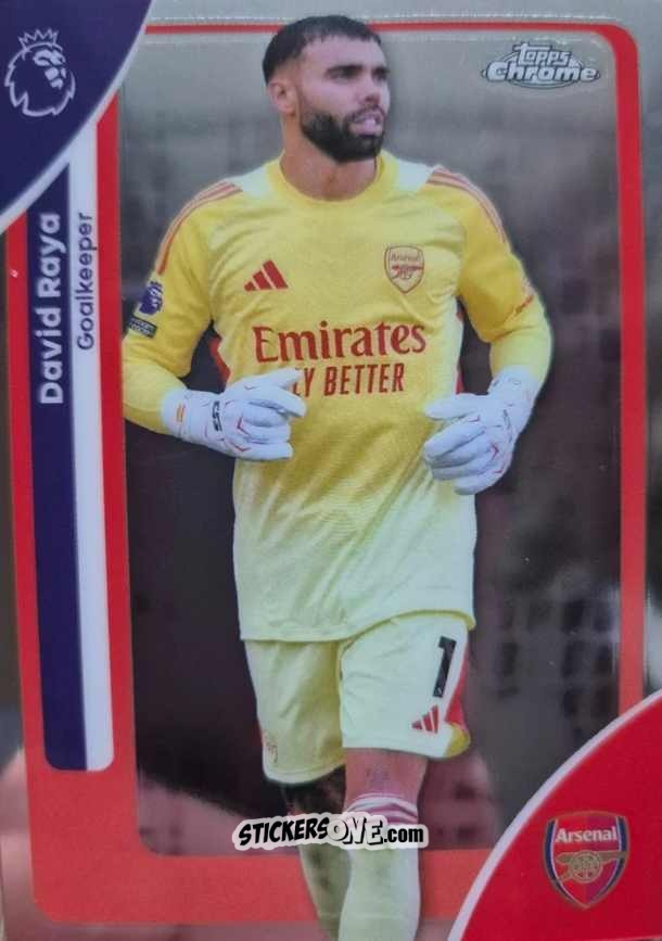 Figurina David Raya - Chrome Premier League 2025-2026 n. 17 - Topps