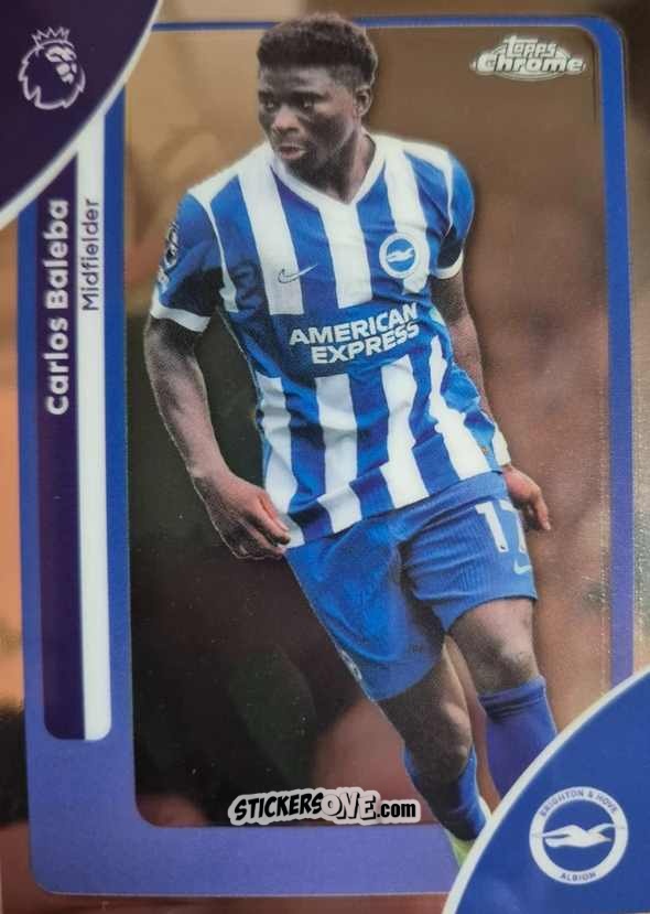 Figurina Carlos Baleba - Chrome Premier League 2025-2026 n. 46 - Topps