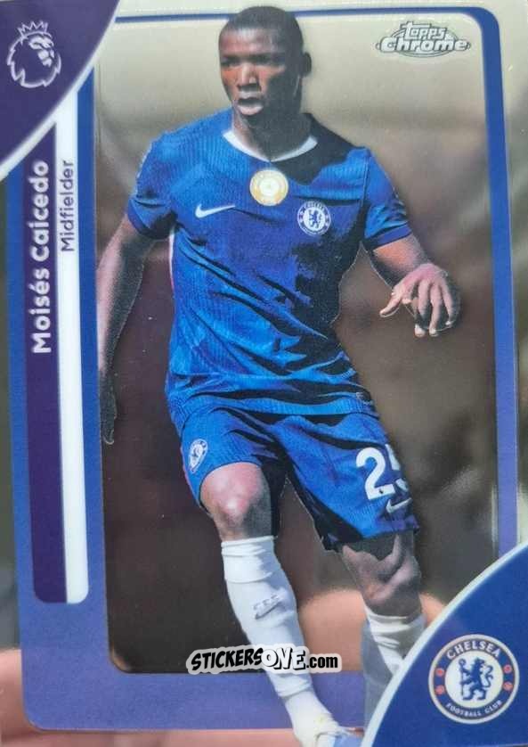 Cromo Moisés Caicedo - Chrome Premier League 2025-2026 n. 67 - Topps