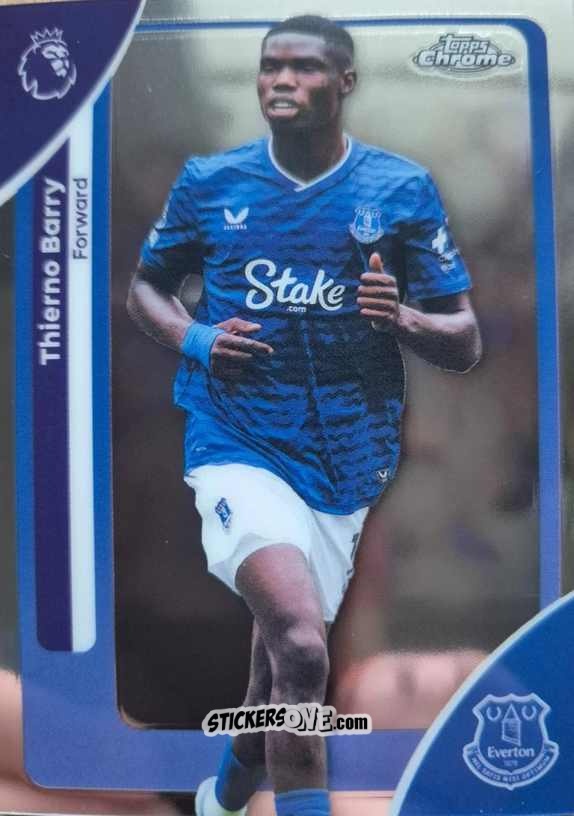 Sticker Thierno Barry - Chrome Premier League 2025-2026 n. 89 - Topps