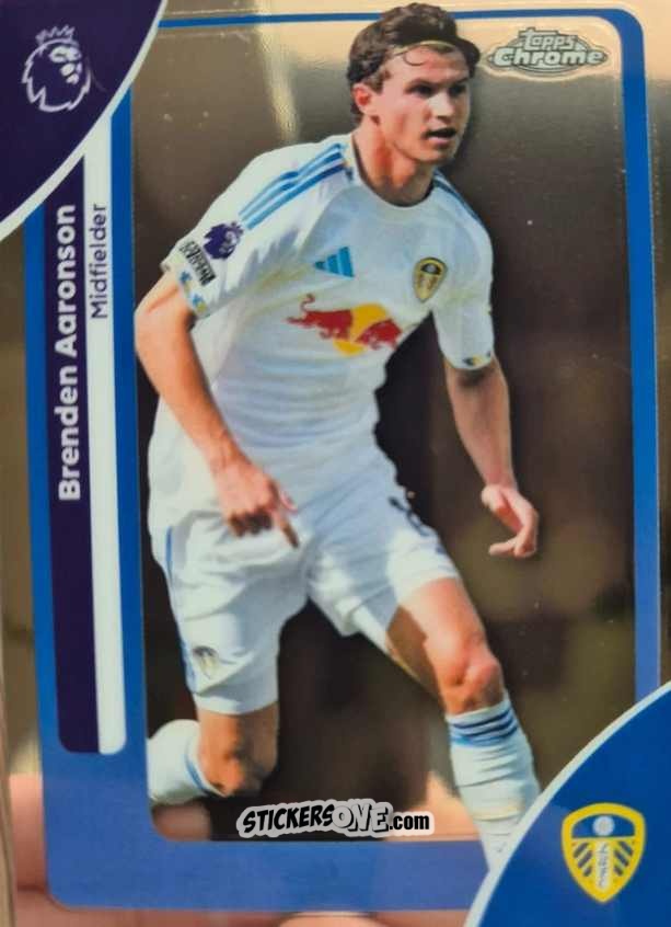 Sticker Brenden Aaronson - Chrome Premier League 2025-2026 n. 105 - Topps